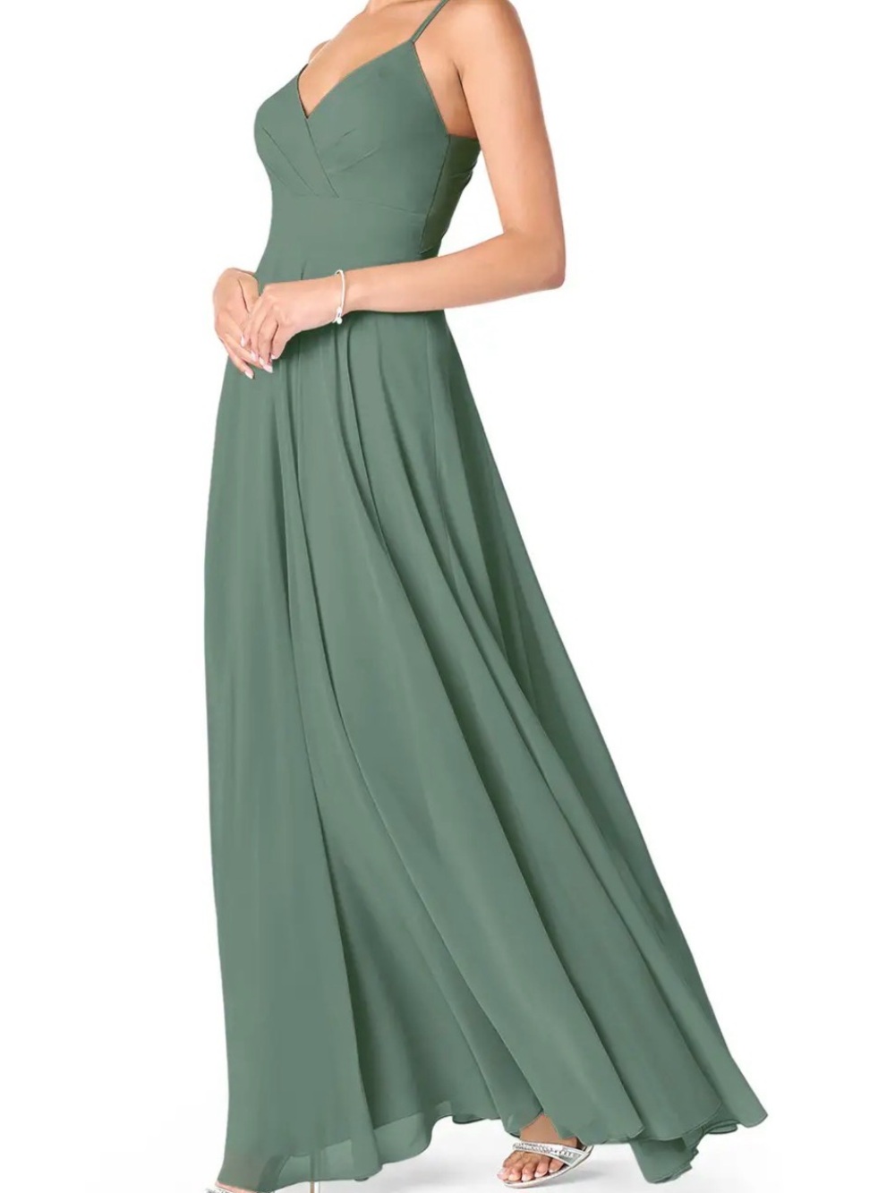 Birdy Grey Eucalyptus Green Chiffon Bridesmaids Dress